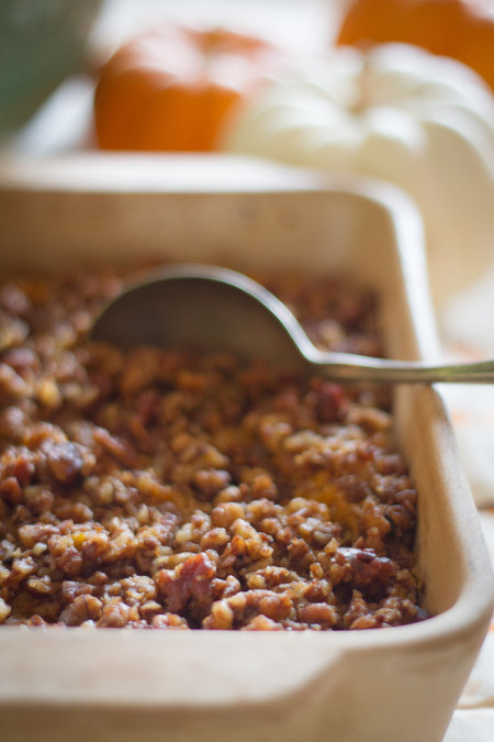 Butternut Squash Casserole with Struesel