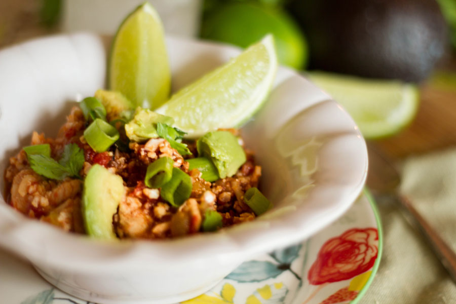 Mexican Chicken “Rice” Bowl