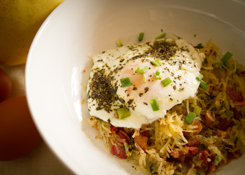 Spaghetti Squash (Paleo) Breakfast Bowl